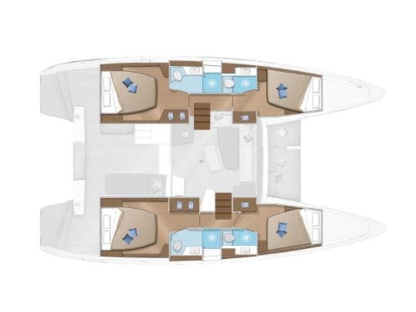 Tourlos Catamaran 4 cabin 10 berths 12 guests 12.8 m Listing Number: #3224 3