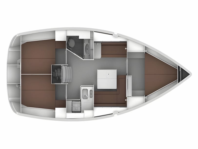 Biograd Voilier Cabine 3  Couchettes 8  Invités 8  10.9 m Numéro de l'annonce: #351 2