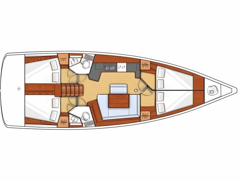 La Spezia Barca a vela cabina 4  cuccette 10  10  ospiti 13.94 m Numero dell'inserzione: #3777 2