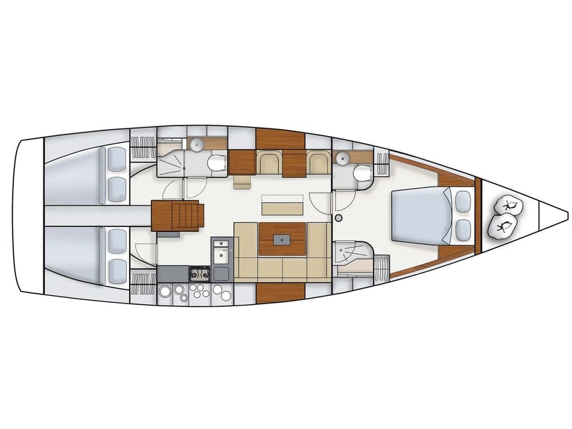 Cogolin Segelboot 3 Kabine 8 Liegeplätze 8 Gäste 9.99 m Nummer des Inserats: #3812 5