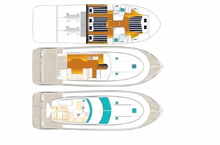 Sukošan Motorboot Cabine 3  6  slaapplaatsen 6  gasten 13.95 m Lijstnummer: #407 2