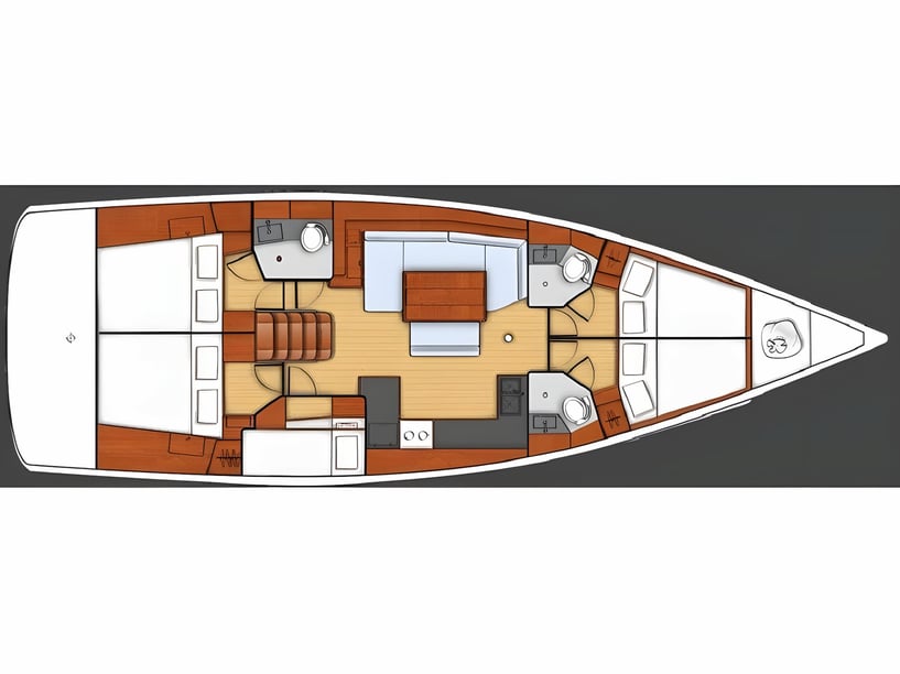 Rhodes Yelkenli 5 kabin Konaklama 10 kişi Seyir 10 kişi 14.6 m İlan No: #4083 2