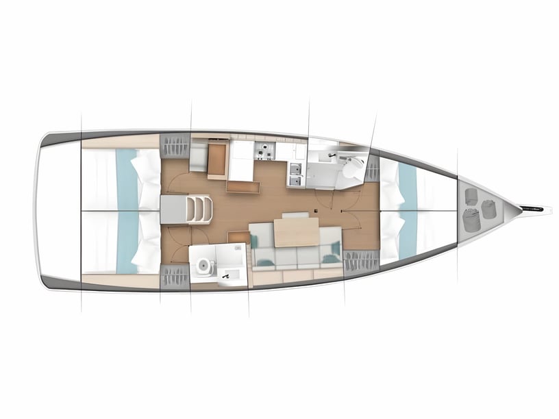 Kos Zeilboot Cabine 4  8  slaapplaatsen 8  gasten 13 m Lijstnummer: #4180 2