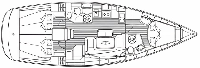 Trogir Segelboot 3 Kabine 7 Liegeplätze 7 Gäste 12.14 m Nummer des Inserats: #4260 2