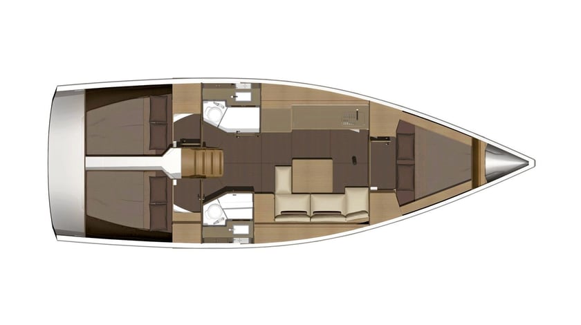 Cagliari Zeilboot Cabine 3  6  slaapplaatsen 6  gasten 11.23 m Lijstnummer: #4371 5