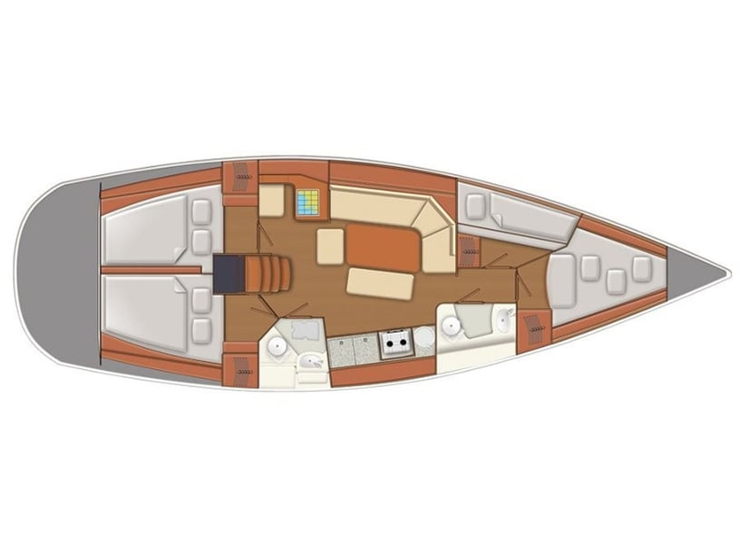 Kvaløysletta - Tromsø Zeilboot Cabine 4  8  slaapplaatsen 8  gasten 11.95 m Lijstnummer: #4418 5