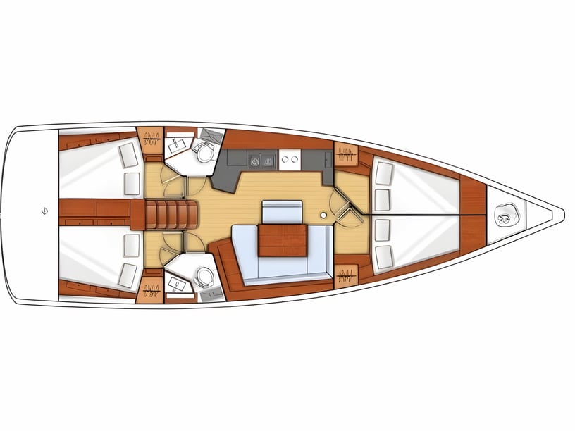 Kaštel Gomilica Zeilboot Cabine 4  10  slaapplaatsen 10  gasten 13.85 m Lijstnummer: #4603 2