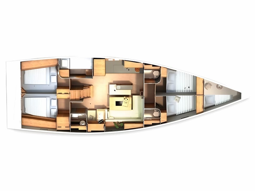 Kaštel Gomilica Zeilboot Cabine 6  12  slaapplaatsen 12  gasten 15.4 m Lijstnummer: #4606 2