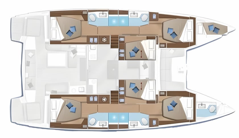 Kaštel Gomilica Catamaran Cabine 7  13  slaapplaatsen 13  gasten 15.54 m Lijstnummer: #4641 2