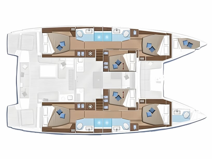 Kaštel Gomilica Katamaran 7 Kabine 13 Liegeplätze 13 Gäste 15.54 m Nummer des Inserats: #4664 2