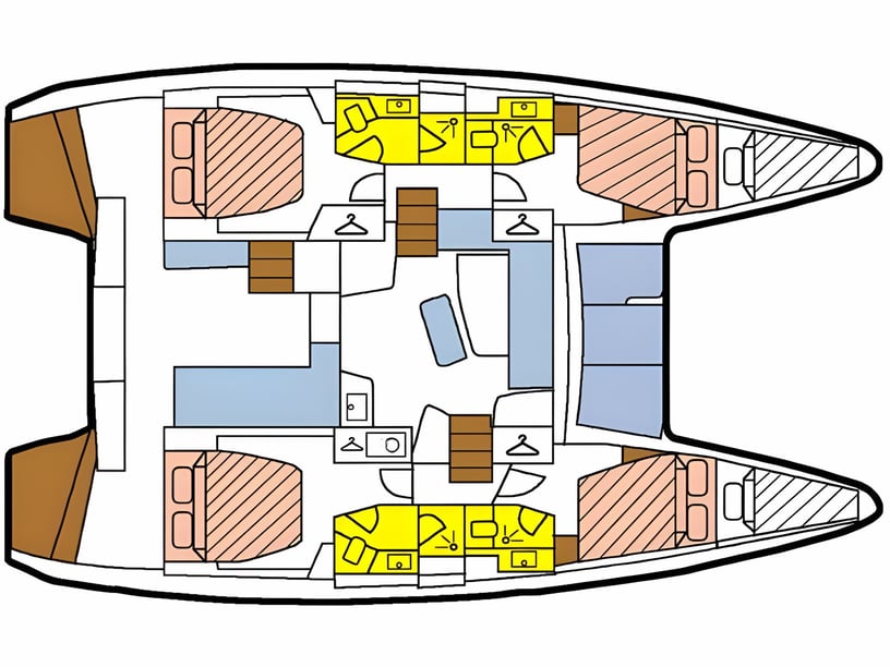 Pointe à Pitre Catamaran Cabine 6  10  slaapplaatsen 10  gasten 12.8 m Lijstnummer: #4751 2