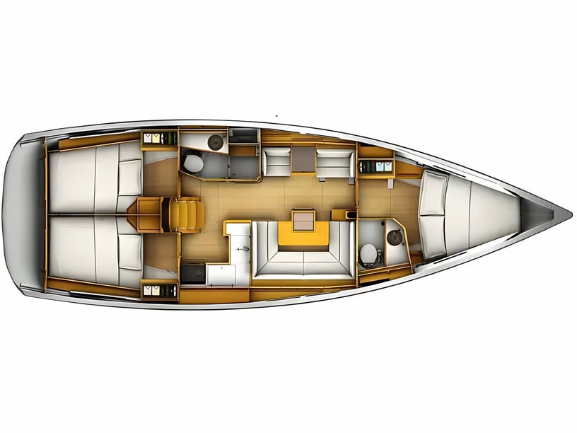 Ploče Barca a vela cabina 3  cuccette 8  8  ospiti 12.76 m Numero dell'inserzione: #4788 2