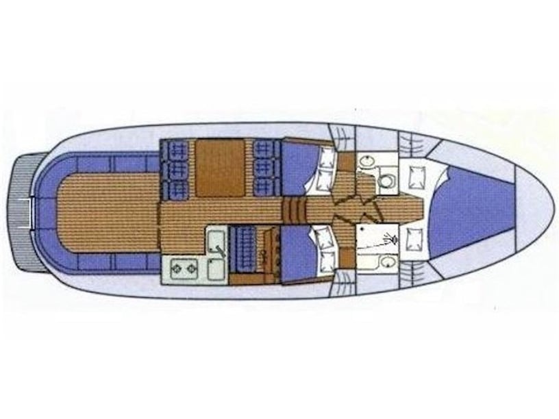 Zadar Motorboat 3 cabin 7 berths 7 guests 10.8 m Listing Number: #4831 5