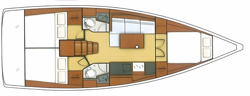 Nea Peramos - Attica Barca a vela cabina 3  cuccette 8  8  ospiti 11.5 m Numero dell'inserzione: #485 2