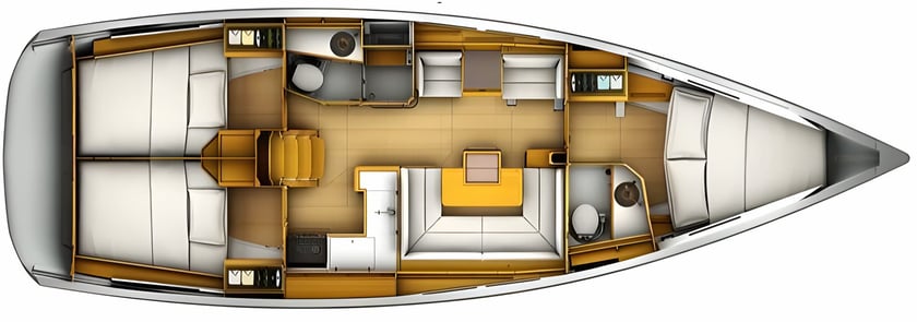 Kaštel Gomilica Zeilboot Cabine 3  8  slaapplaatsen 8  gasten 12.76 m Lijstnummer: #4864 2