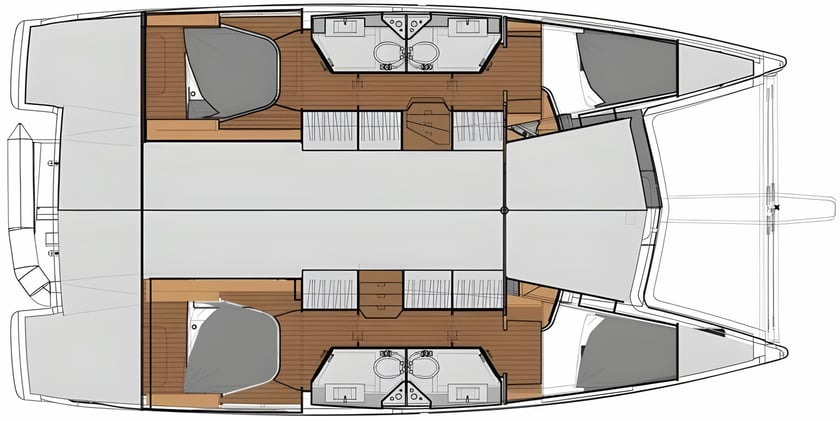 Portimão Catamaran Cabine 4  Couchettes 10  Invités 10  11.73 m Numéro de l'annonce: #4889 2