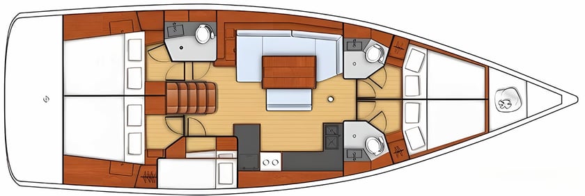 Kalkara Yelkenli 5 kabin Konaklama 12 kişi Seyir 12 kişi 14.8 m İlan No: #4897 2