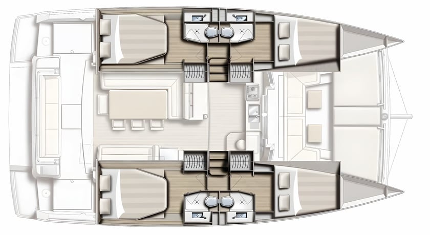 Kalkara Catamarano cabina 4  cuccette 9  9  ospiti 12.12 m Numero dell'inserzione: #4904 2