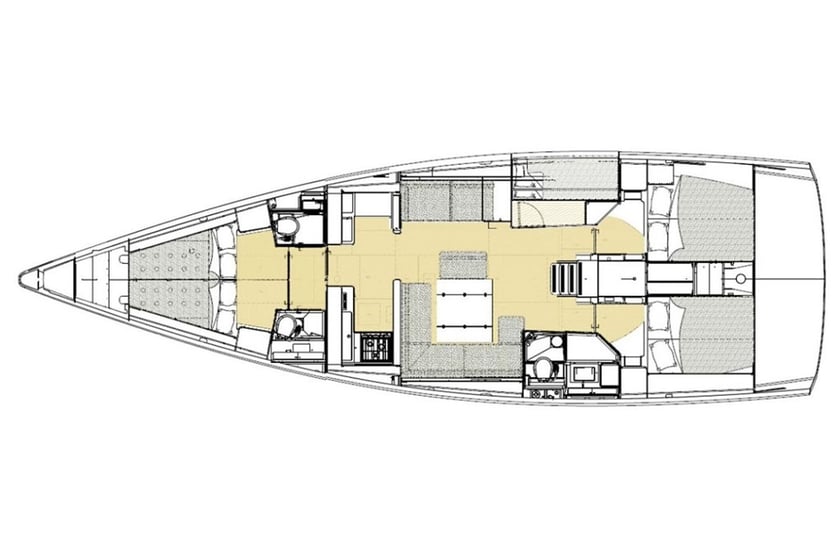 Kalkara Yelkenli 5 kabin Konaklama 12 kişi Seyir 12 kişi 15.2 m İlan No: #4906 4