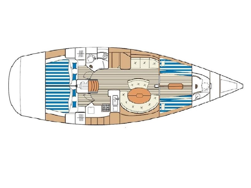 Skradin Barca a vela cabina 4  cuccette 8  8  ospiti 14.8 m Numero dell'inserzione: #4991 5