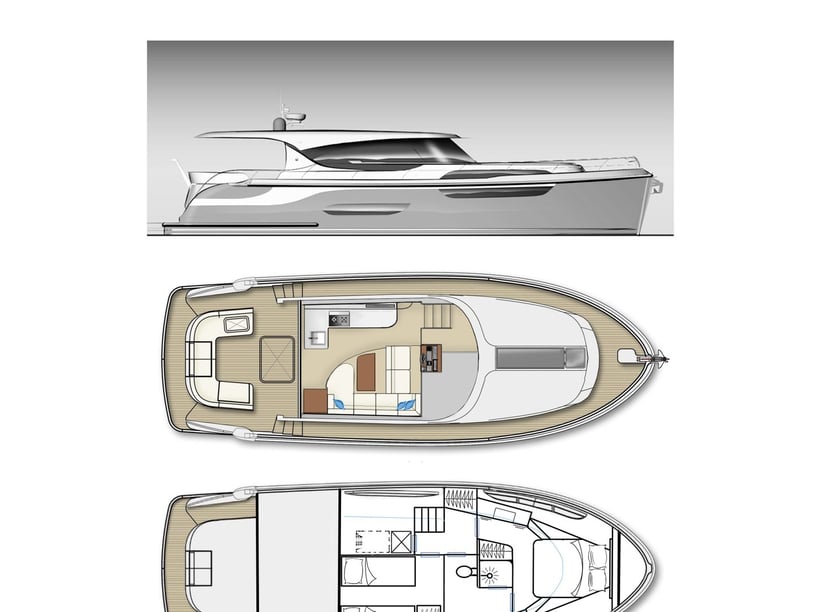 Kortgene Motoryat 2 kabin Konaklama 4 kişi Seyir 4 kişi 12.8 m İlan No: #509 3