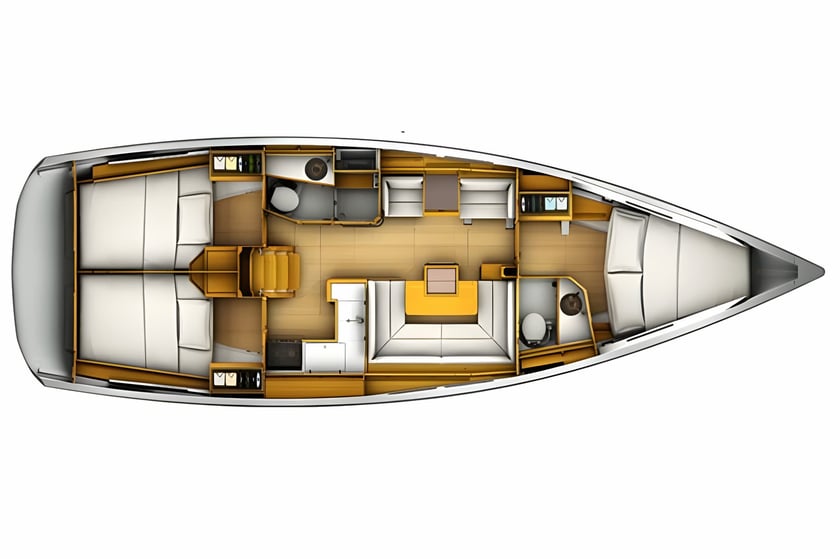 Koh Chang Zeilboot Cabine 3  6  slaapplaatsen 6  gasten 12.34 m Lijstnummer: #5222 2