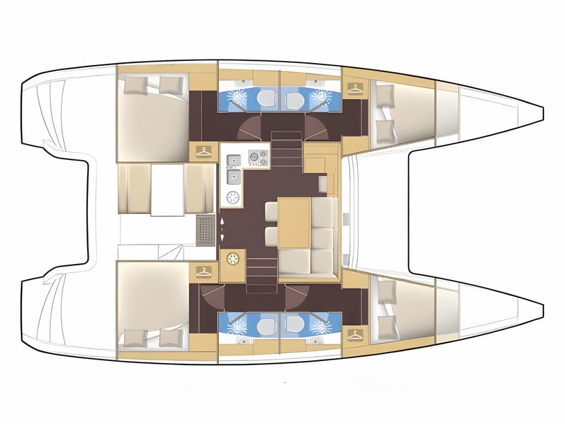 Sibenik Catamarán Cabina 6  10  literas 10  invitados 11.74 m Número de anuncio: #5307 2