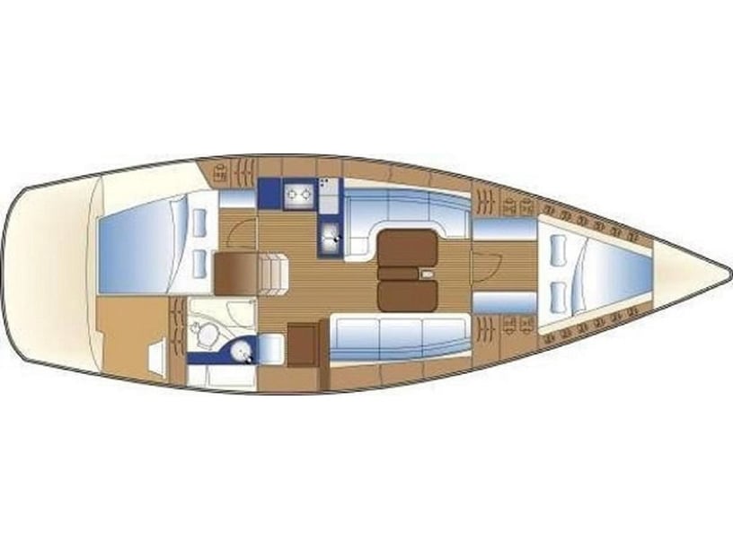 Primosten Zeilboot Cabine 2  6  slaapplaatsen 6  gasten 11.39 m Lijstnummer: #5375 3