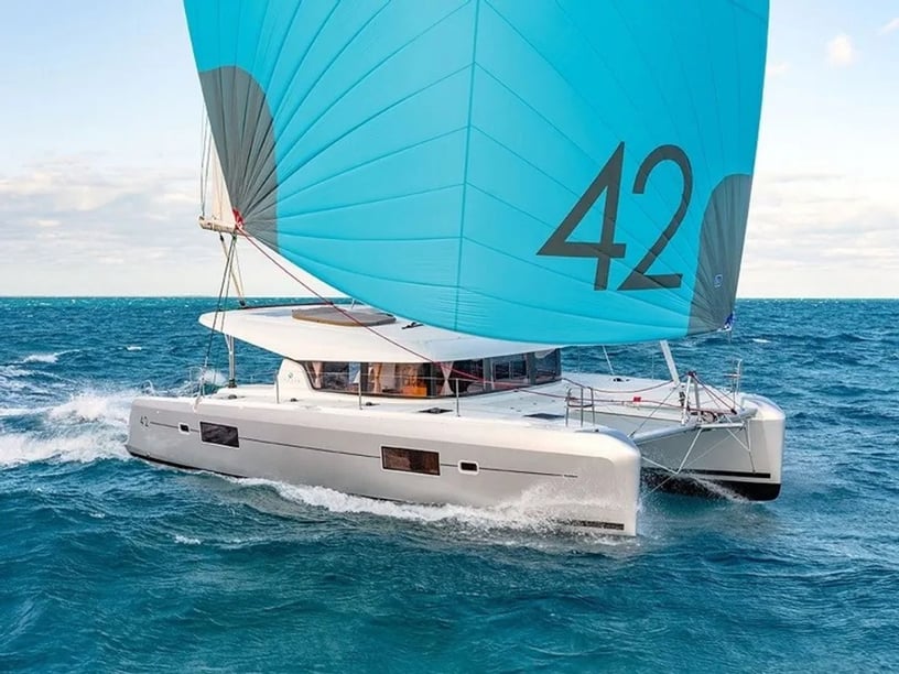 Tourlos Catamaran 6 cabin 12 berths 12 guests 12.8 m Listing Number: #5423 3