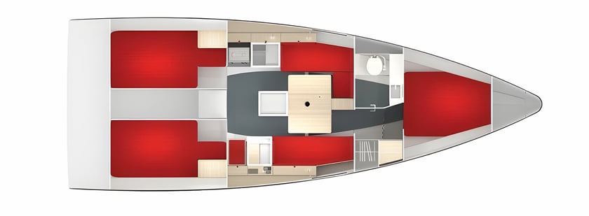 La Rochelle Segelboot 3 Kabine 6 Liegeplätze 6 Gäste 10.86 m Nummer des Inserats: #546 2