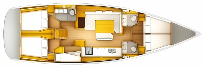 Dubrovnik Zeilboot Cabine 5  12  slaapplaatsen 12  gasten 15.38 m Lijstnummer: #5521 2