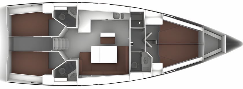 Trogir Zeilboot Cabine 4  8  slaapplaatsen 8  gasten 14.27 m Lijstnummer: #5526 2