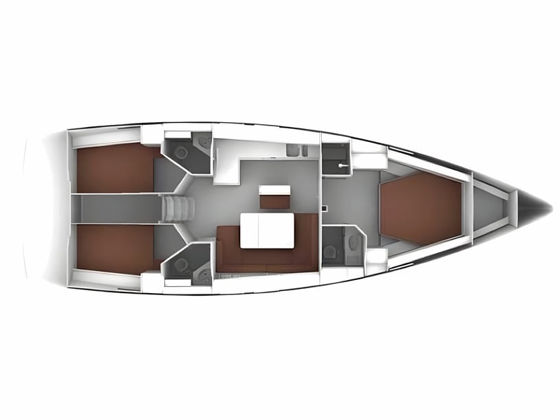 Dubrovnik Segelboot 3 Kabine 6 Liegeplätze 6 Gäste 14.27 m Nummer des Inserats: #5527 2