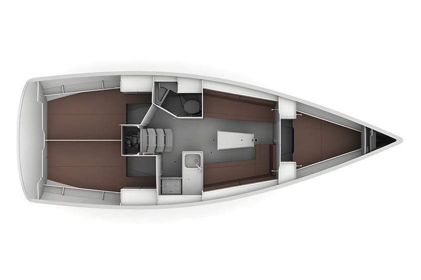 Trogir Barca a vela cabina 3  cuccette 7  7  ospiti 12.35 m Numero dell'inserzione: #5545 2