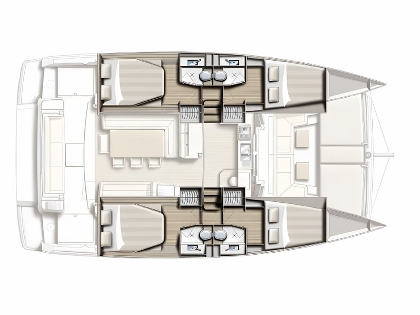 Preveza Catamarano cabina 6  cuccette 12  12  ospiti 12.5 m Numero dell'inserzione: #5799 2