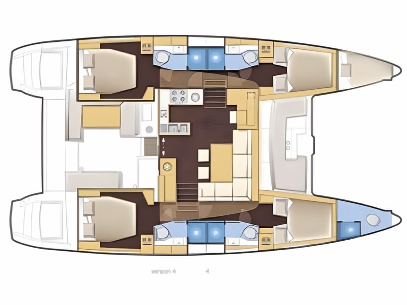 Solta Katamaran 5 kabin Konaklama 11 kişi Seyir 11 kişi 12.8 m İlan No: #5977 2