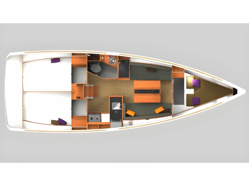 Solta Segelboot 3 Kabine 7 Liegeplätze 7 Gäste 10.34 m Nummer des Inserats: #5988 2