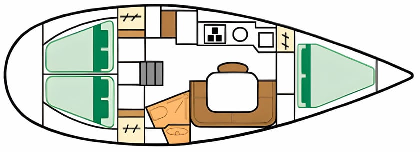 Volos Barca a vela cabina 3  cuccette 6  6  ospiti 10.3 m Numero dell'inserzione: #5991 2