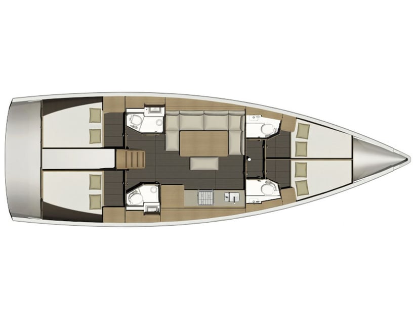 Furnari Zeilboot Cabine 4  10  slaapplaatsen 10  gasten 14.15 m Lijstnummer: #6015 3