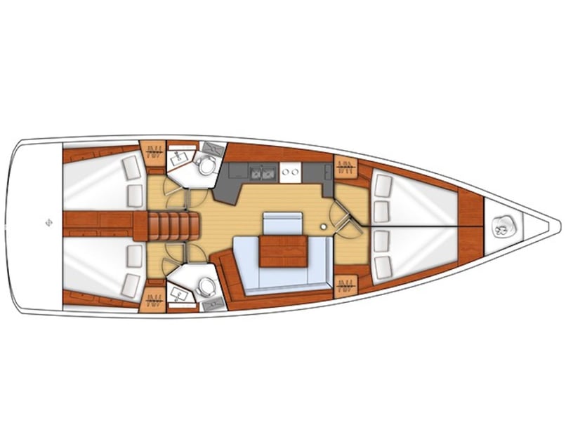 Marsala Zeilboot Cabine 4  10  slaapplaatsen 10  gasten 13.85 m Lijstnummer: #6021 3