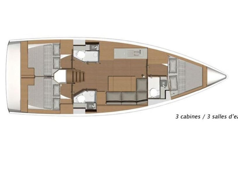 Furnari Zeilboot Cabine 3  8  slaapplaatsen 8  gasten 11.93 m Lijstnummer: #6023 3