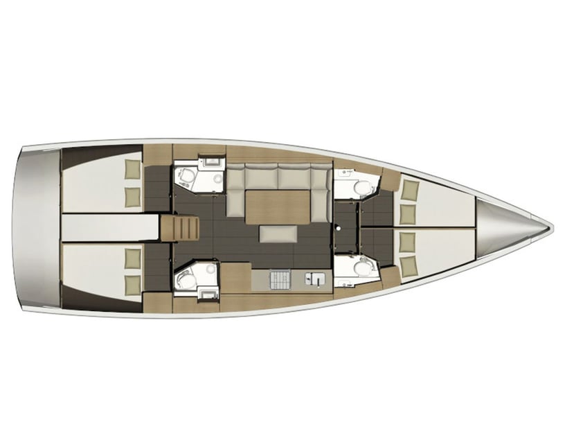 Marsala Zeilboot Cabine 4  10  slaapplaatsen 10  gasten 14.15 m Lijstnummer: #6024 3