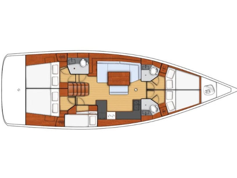 Furnari Zeilboot Cabine 5  12  slaapplaatsen 12  gasten 14.6 m Lijstnummer: #6027 5