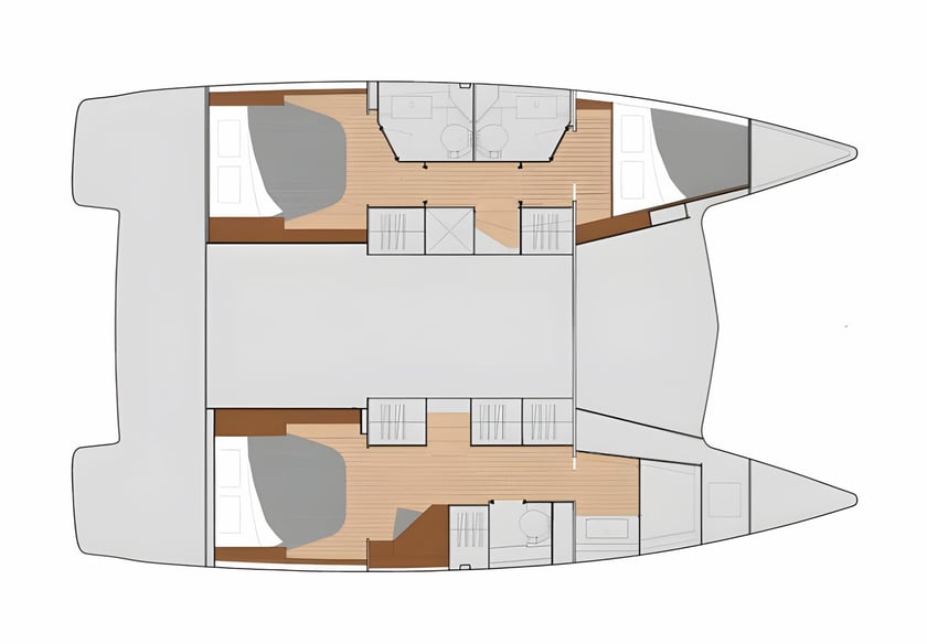 Rogoznica Catamaran 3 cabin 8 berths 8 guests 11.73 m Listing Number: #6081 2