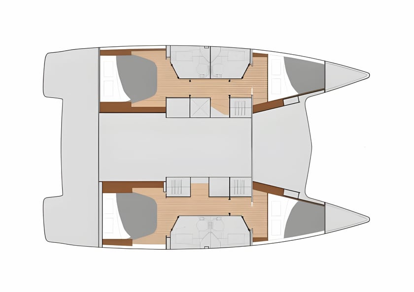 Rogoznica Catamaran 4 cabin 10 berths 10 guests 11.73 m Listing Number: #6130 2