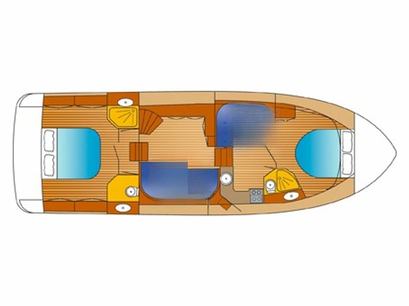 Woudsend Bateau à moteur Cabine 2  Couchettes 4  Invités 4  12.8 m Numéro de l'annonce: #6220 4