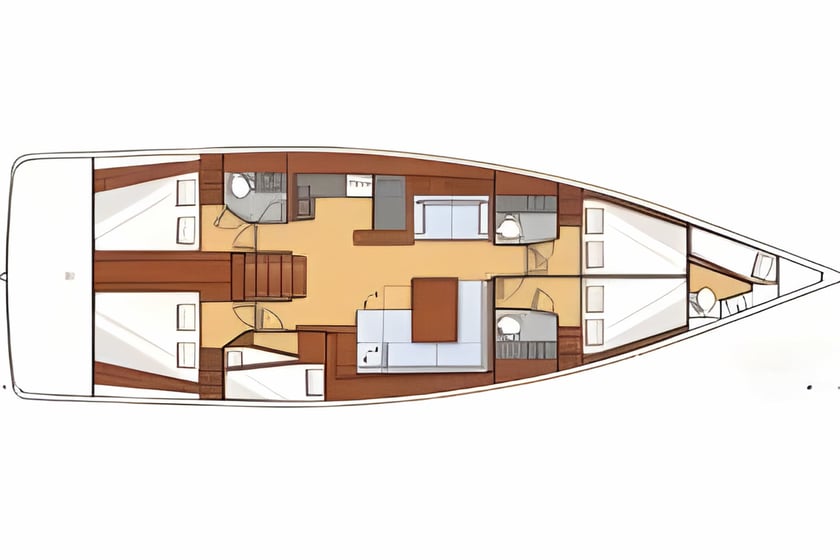Gouvia Barca a vela cabina 6  cuccette 12  12  ospiti 16.79 m Numero dell'inserzione: #6284 2