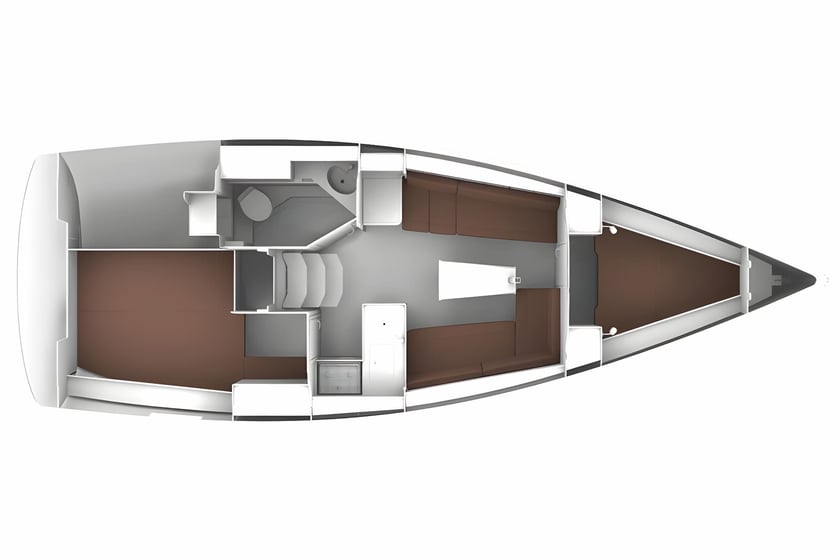 Portisco Voilier Cabine 2  Couchettes 6  Invités 6  9.99 m Numéro de l'annonce: #6410 2