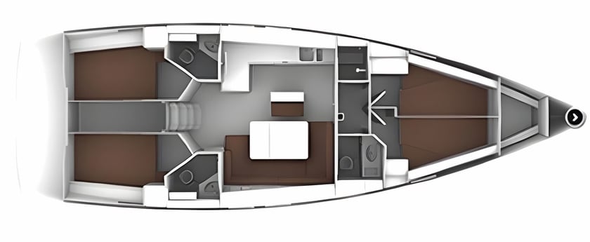 Portisco Sailboat 4 cabin 10 berths 10 guests 13.6 m Listing Number: #6423 2