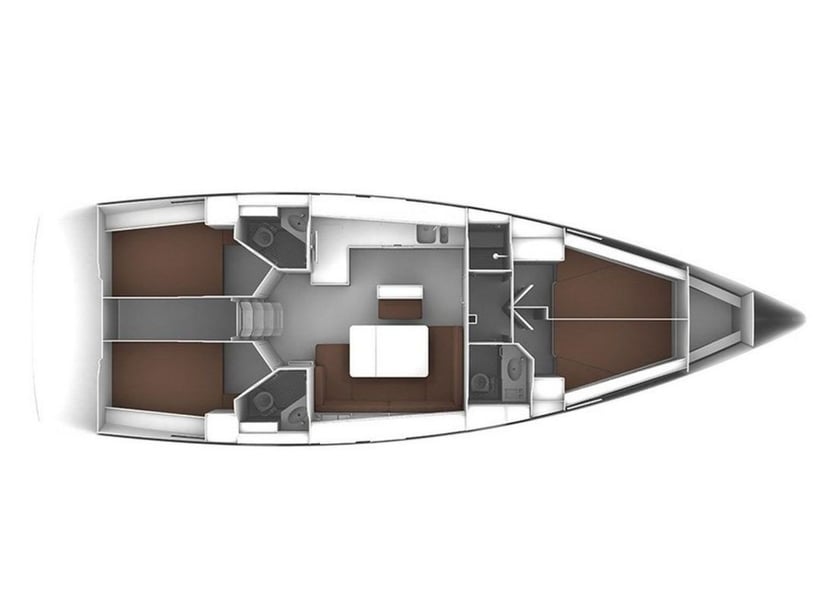 Primosten Zeilboot Cabine 4  9  slaapplaatsen 9  gasten 14.27 m Lijstnummer: #6426 4